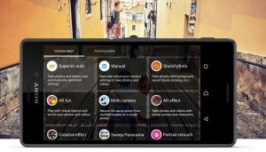 Sony Xperia Applications, Camera Options.